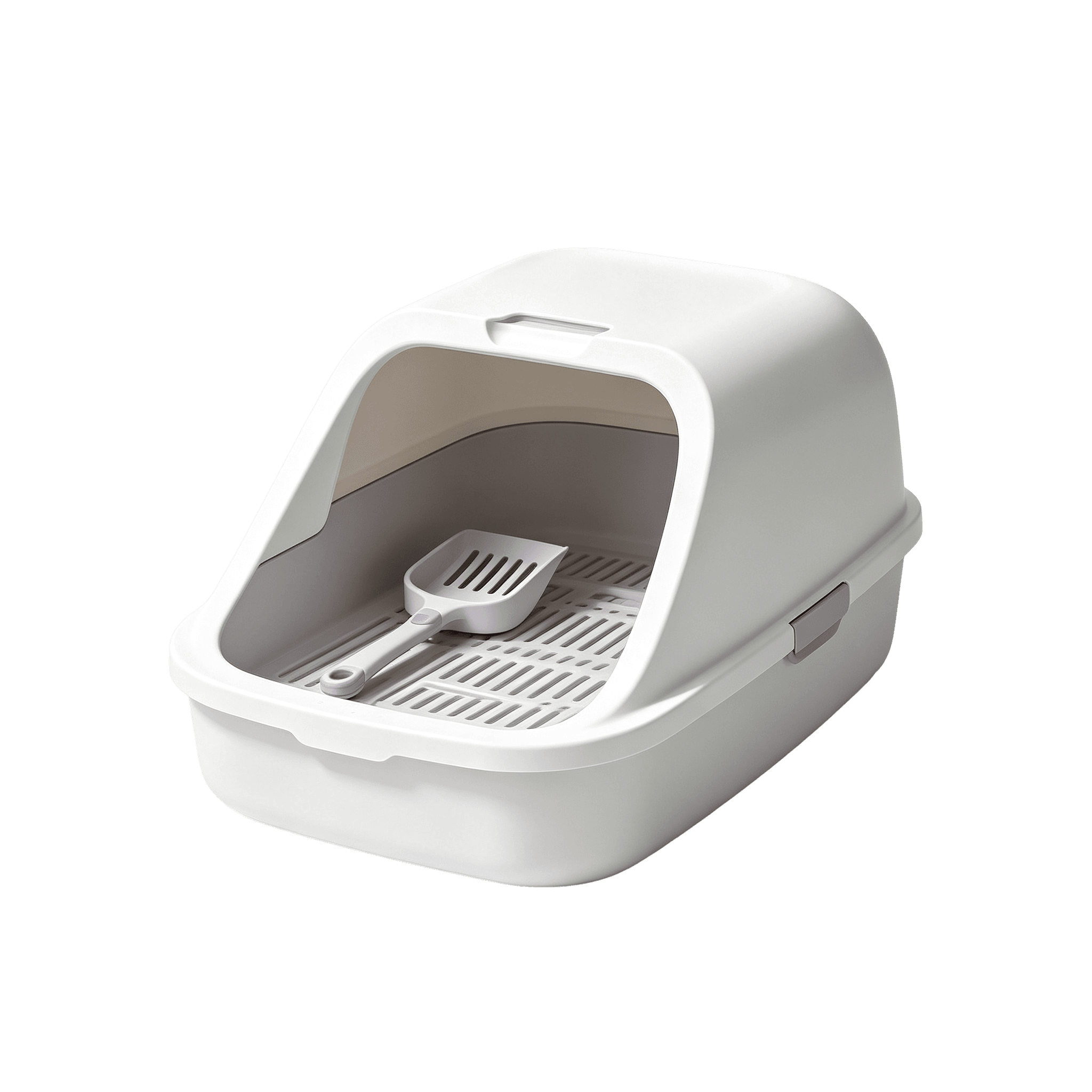 Enclosed Hooded Cat Litter Box with Scoop Large Odor Control Toilet